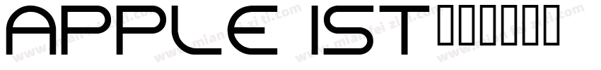 APPLE 1ST字体转换